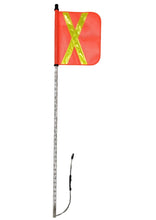 Load image into Gallery viewer, 6 FT LED WHIP W/ 16&quot;X16&quot; REFLECTIVE X FLAG