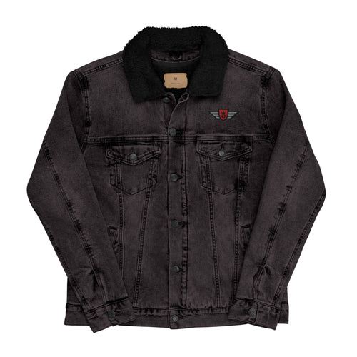 Racer Swag denim sherpa jacket